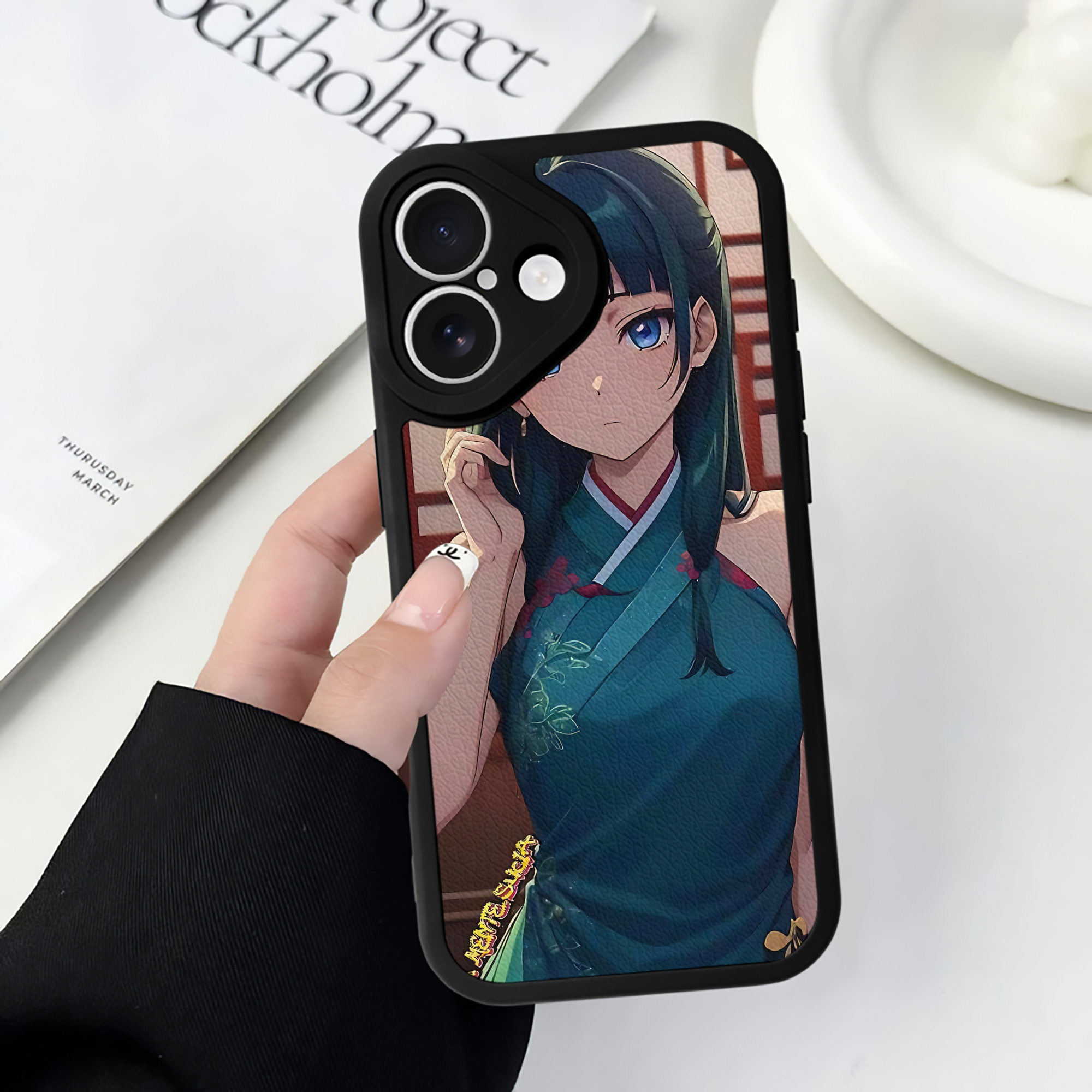 薬屋のひとりごと The Apothecary Diaries 【iPhone 16シリーズ対応】シリコンスマホケース（レザー調） 材質：シリコン
